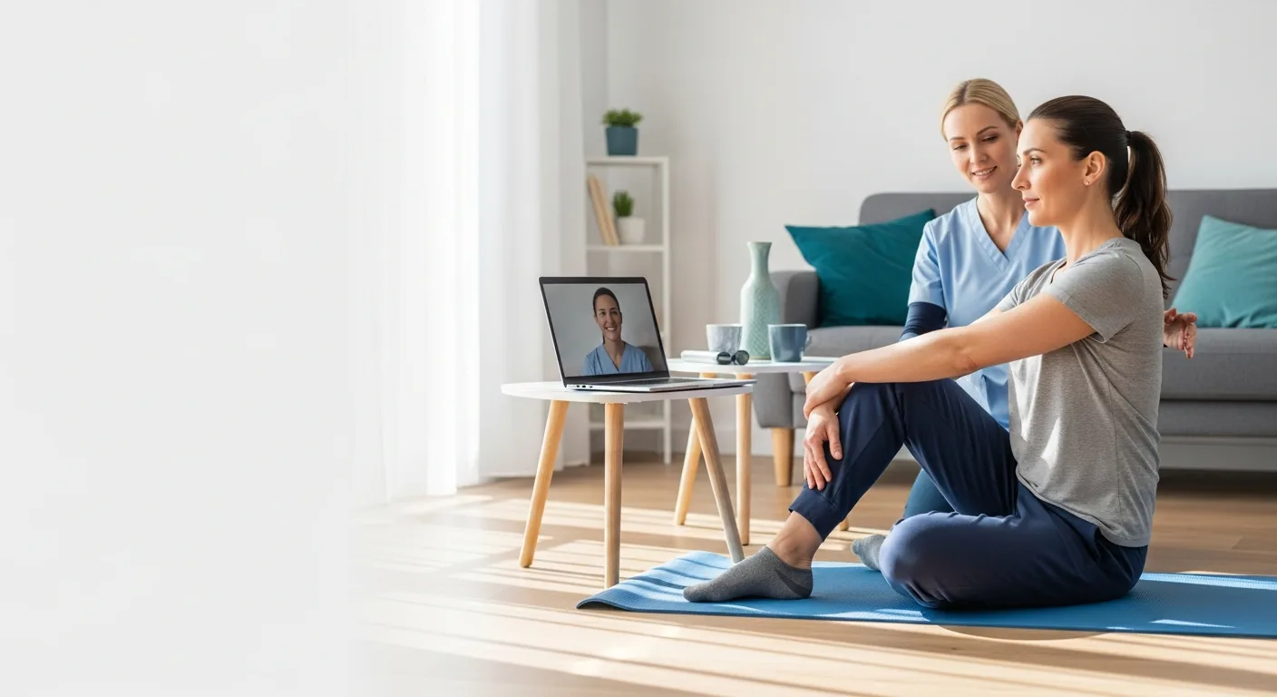 Téléconsultation Kiné : Pourquoi les Exercices à Domicile Sont Plus Efficaces avec un Suivi en Visio